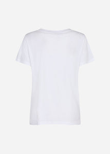 Derby V Neck T-Shirt in White - Renaissance Boutiques Ireland