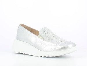 Diamante Wedge Sneaker in Silver General Wonders 