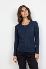 Load image into Gallery viewer, Dollie Cardigan in Navy Melange Cardigan Soyaconcept 
