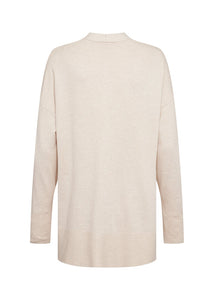 Dollie Cardigan with Pockets in Cream Melange Cardigan Soyaconcept 