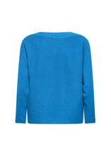 Load image into Gallery viewer, Dollie Long Sleeve Pullover in Bright Blue Melange Pullover Soyaconcept 
