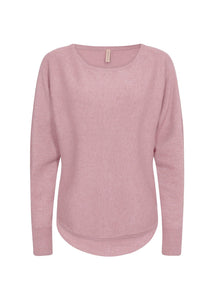 Dollie Pullover in Shadow Rose Melange Pullover Soyaconcept 