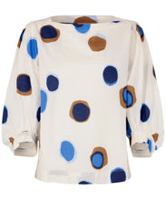 Load image into Gallery viewer, Dyllis 3/4 sleeve Top in Nebulas Blue - Renaissance Boutiques Ireland
