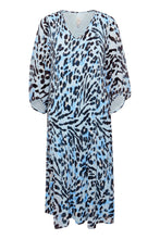 Load image into Gallery viewer, Elly Dress in Little Boy Blue Leo Print Dress Ichi 
