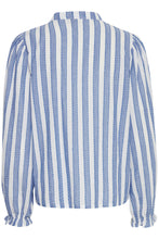 Load image into Gallery viewer, Ezoma Shirt in Little Boy Blue Stripe Pattern Shirt Ichi 
