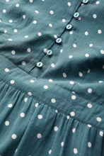 Load image into Gallery viewer, Feather 3/4 Sleeve Polka Dress in Spot Dusk Jade Dress Seasalt 
