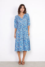Load image into Gallery viewer, Felicity Dress in Bright Blue Combi Dress Soyaconcept 
