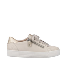 Load image into Gallery viewer, Flatform High Zip Sneaker in Light Taupe Sneaker Remonte 
