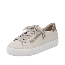 Load image into Gallery viewer, Flatform High Zip Sneaker in Light Taupe Sneaker Remonte 
