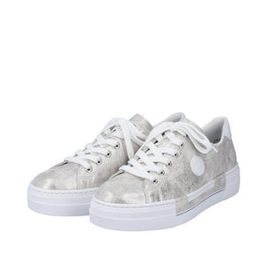 Flatform Sneakers in Metallic Spray Sneaker Rieker 