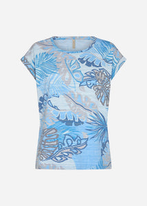 Galina T-Shirt in Bright Blue Combi - Renaissance Boutiques Ireland