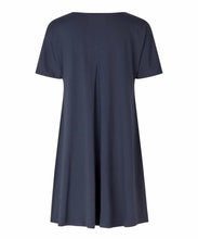 Load image into Gallery viewer, Gertie Short sleeve Blouse in Navy Blouse Masai 
