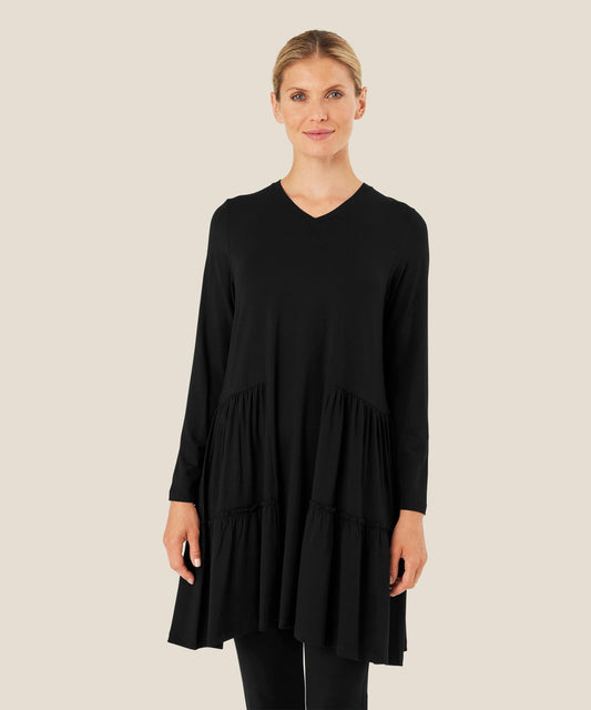 Gili 3/4 Sleeve Dress in Black Dress Masai 