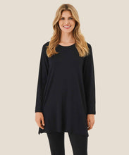 Load image into Gallery viewer, Glowie Long Sleeve Tunic in Black Tunic Masai 
