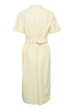Load image into Gallery viewer, Hinavi Dress in French Vanilla Stripe Yellow Dress Ichi 
