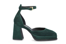 Load image into Gallery viewer, Idanna High Heel Suede Shoe in Green Footwear ALPE 
