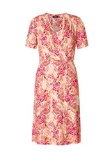Load image into Gallery viewer, Ineke V Neck Dress in Coral Dress Yest 
