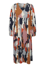 Load image into Gallery viewer, Irenne Dress in Heather Rose Multicolor Dress Ichi 
