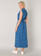 Load image into Gallery viewer, Isaline Summer Dress in Blue Dress Yest 
