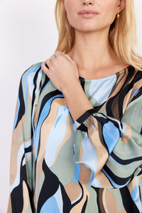 Jamilla Blouse in Bright Blue Combi Blouse Soyaconcept 