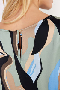 Jamilla Blouse in Bright Blue Combi Blouse Soyaconcept 