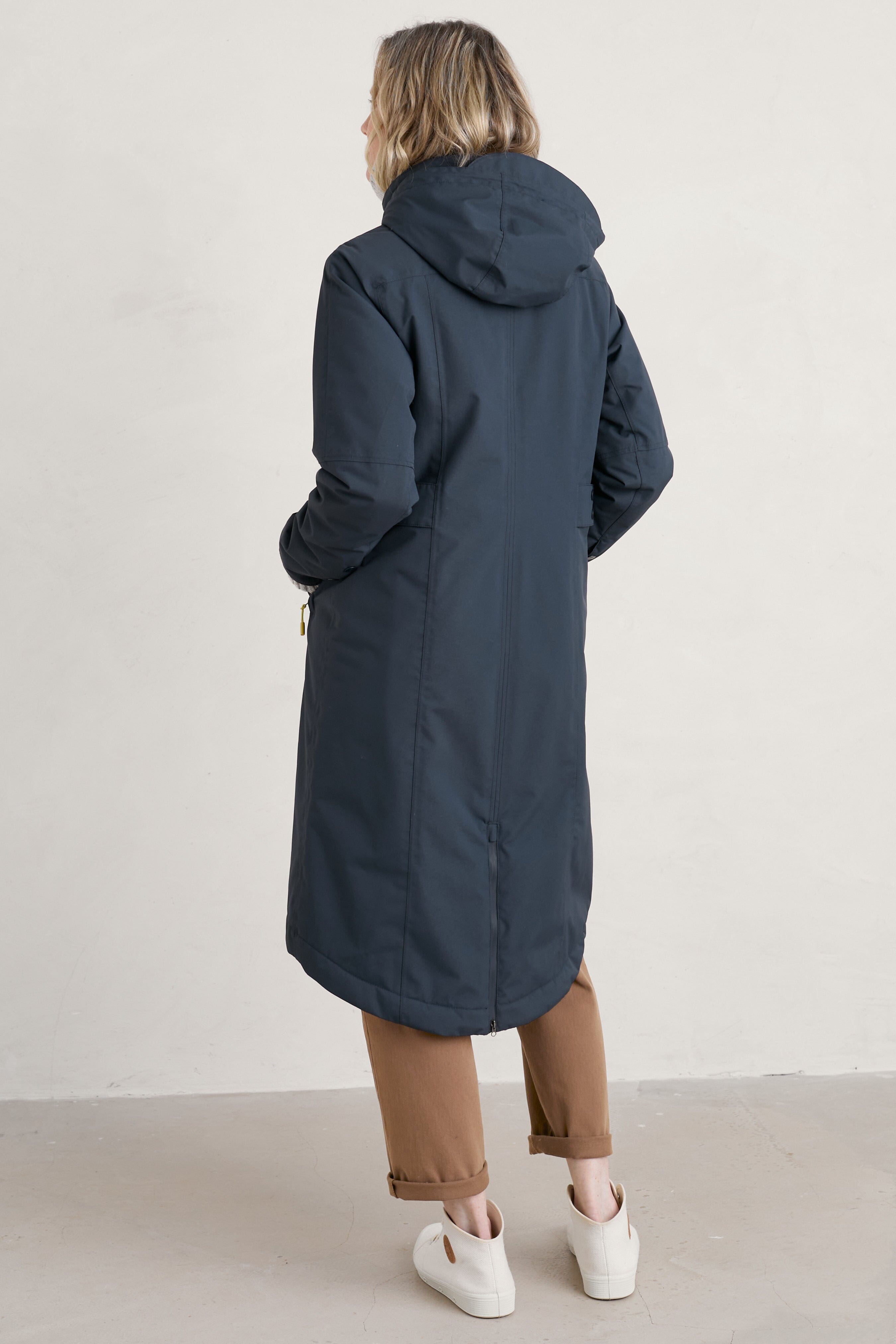 Seasalt janelle shop coat squid ink