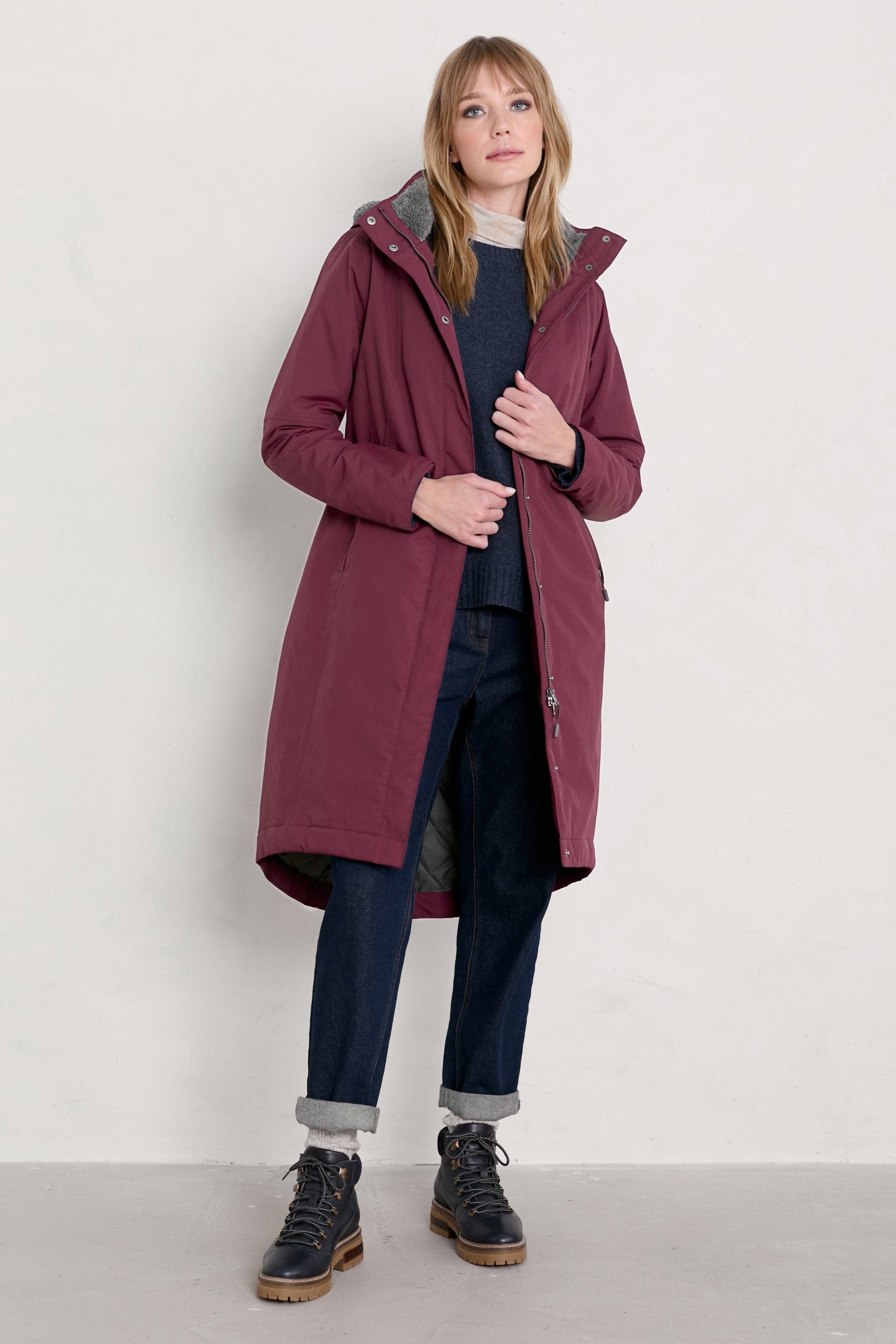 Janelle Waterproof Coat in Bergamot Coat Seasalt 