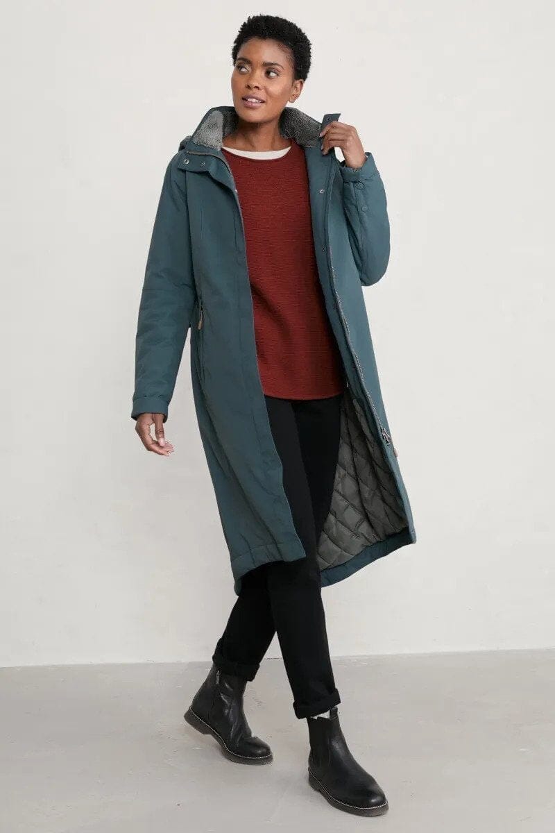 Janelle Waterproof Coat in Granite Coat Seasalt 