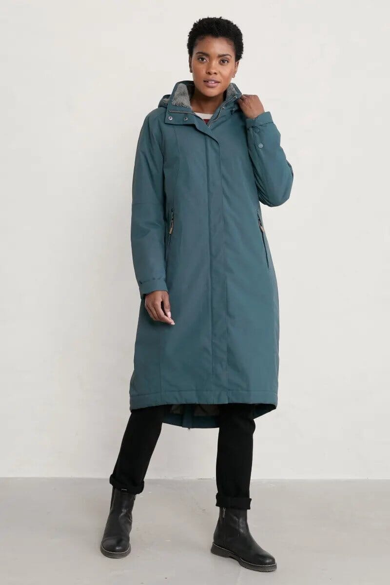 Janelle Waterproof Coat in Granite Coat Seasalt 