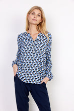 Load image into Gallery viewer, Janet Shirt in Bright Blue Combi Shirt Soyaconcept 

