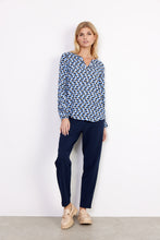 Load image into Gallery viewer, Janet Shirt in Bright Blue Combi Shirt Soyaconcept 

