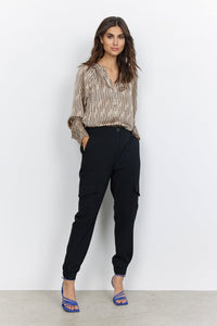 Janine Shirt in Camel Combi Shirt Soyaconcept 