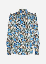 Load image into Gallery viewer, Joleen Blouse in Bright Blue Combi Blouse Soyaconcept 
