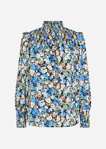 Joleen Blouse in Bright Blue Combi Blouse Soyaconcept 