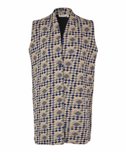 Jorgine Sleeveless Jacket in Maritime Blue Jacket Masai 