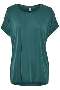 Kajsa Cap Sleeve T-Shirt in Army Green T-Shirt Culture 