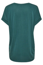Load image into Gallery viewer, Kajsa Cap Sleeve T-Shirt in Army Green T-Shirt Culture 
