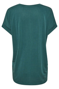 Kajsa Cap Sleeve T-Shirt in Army Green T-Shirt Culture 
