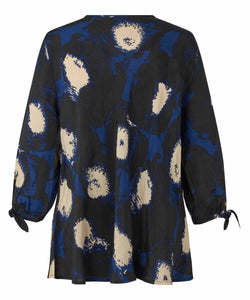 Katasi 3/4 Sleeve Top in Maritime Blue Top Masai 