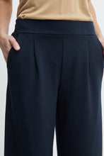 Load image into Gallery viewer, Kate Sus Long Wide Trousers in Total Eclipse Blue Trousers Ichi 
