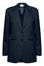 Load image into Gallery viewer, Kate Sus Oversize Blazer in Total Eclipse Blue Blazer Ichi 
