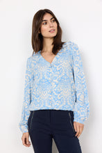 Load image into Gallery viewer, Kiddie V Neck Blouse in Bright Blue Combi - Renaissance Boutiques Ireland
