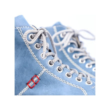 Load image into Gallery viewer, Lace-up Boot with Zigzag Sole in Blue Footwear Rieker 
