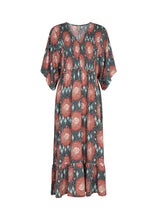 Load image into Gallery viewer, Leana V-Neck Dress in Dusty Red Combi Dress Soyaconcept 
