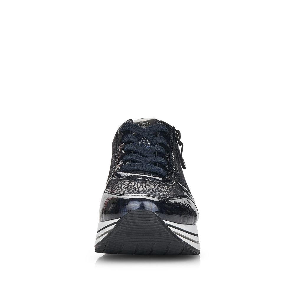 Leather Trim Sneaker in Navy Footwear Remonte 