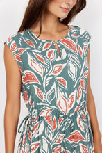Load image into Gallery viewer, Leda Dress in Shadow Green Combi Dress Soyaconcept 
