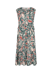 Leda Dress in Shadow Green Combi Dress Soyaconcept 