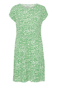 Lisa Dress in Greenbiar Ikat Print Dress Ichi 