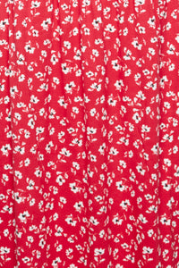 Lisa Dress in Raspberry Wine Flower Red Dress Ichi 