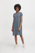 Load image into Gallery viewer, Lisa Dress in Total Eclipse Dot Blue Dress Ichi 
